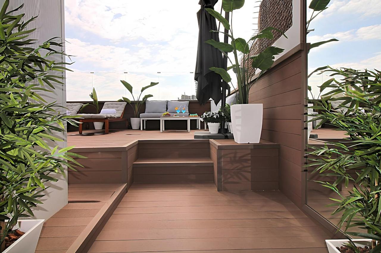 巴塞罗那Incredible Penthouse With Jacuzzi In The Center, Unique In The Area公寓 外观 照片